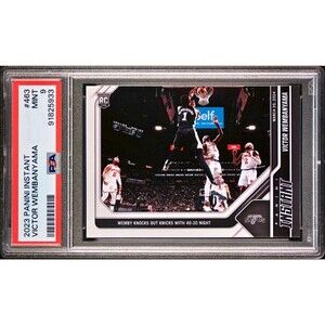 Victor Wembanyama 2023-24 Panini #463 NBA Rookie Card 1 of 2701 PSA 9 Mint